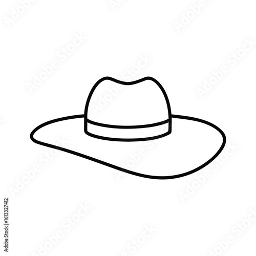 cowboy hat isolated on white