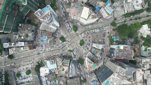 aerial view of Dhaka