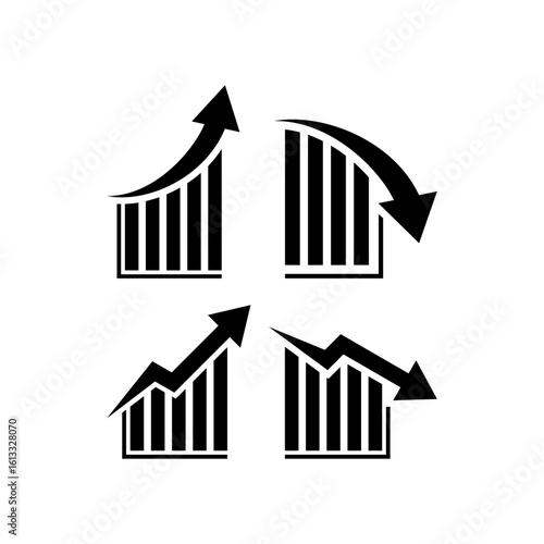 financial icon growing upwards