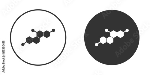 Hormones icon vector graphics in trendy flat design.