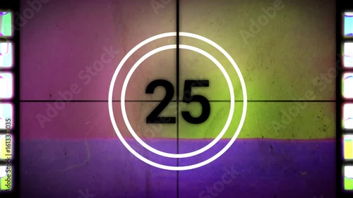 Old style film countdown 30 seconds V6