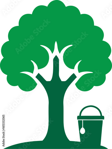 green tree vector illustration