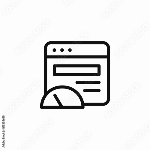 browser speed meter icon sign vector
