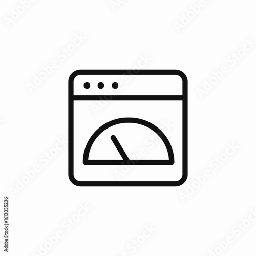 device speed meter icon sign vector
