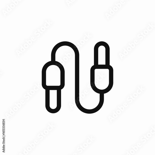 rca audio cables icon sign vector