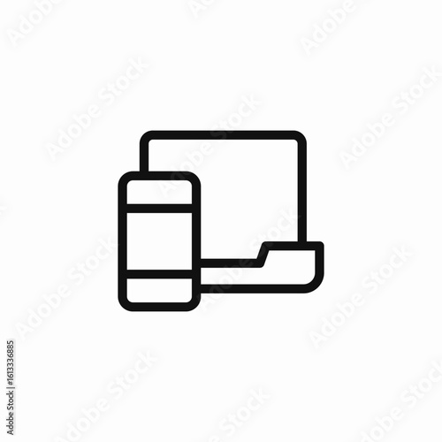 responsive device design icon sign vector