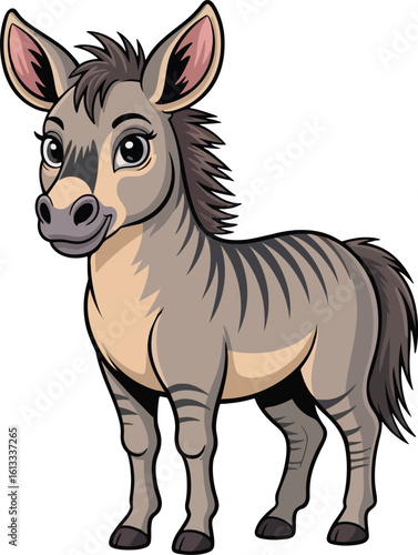 Somali wild ass with a calm and confident personality