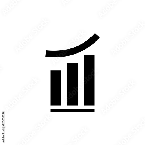financial icon growing upwards