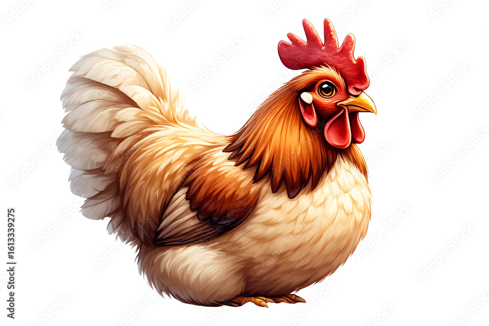 Fototapeta premium rooster isolated on white