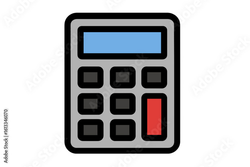 Vector Illustration of Calculator Icon Design