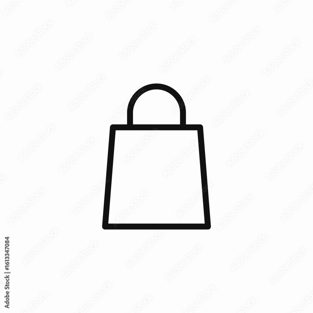 simple shopping bag icon sign vector simple shopping bag icon sign vector