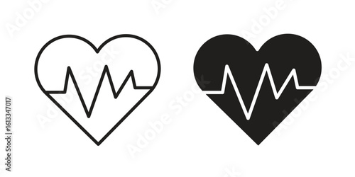 Wellbeing icon vector in thin line and flat style with editable stroke
