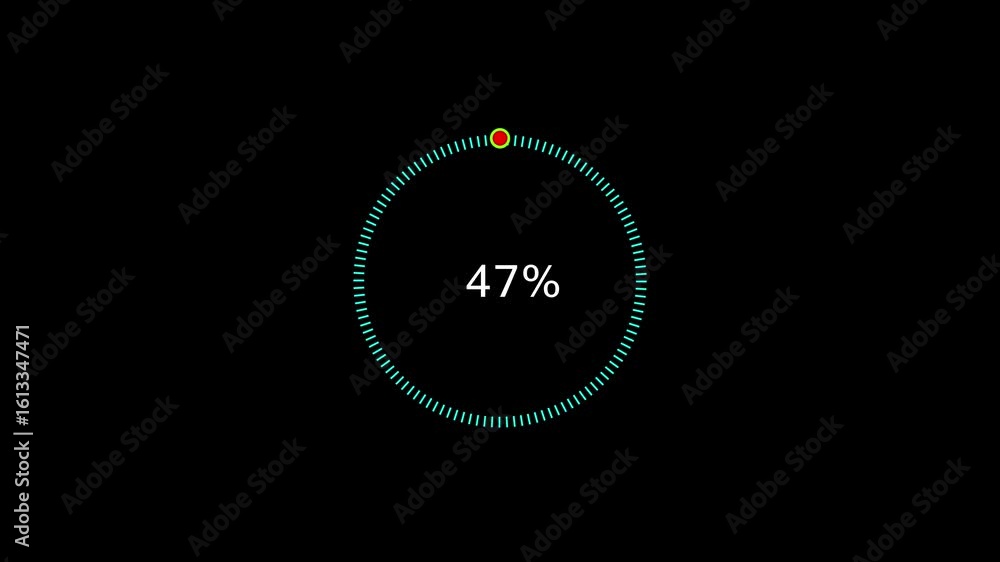 47% number loading circle icon animation. of modern design 4k video. and creating a stunning 4k animation. 47% number loading circle icon animation. of modern design 4k video. and creating a stunning 4k animation.