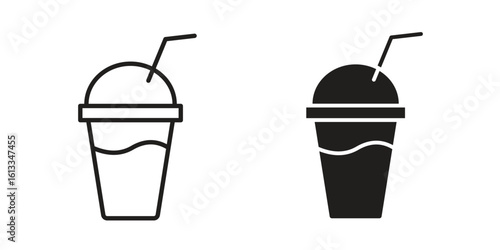 Trappe icon vector in thin line and flat style with editable stroke