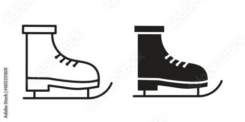 Karate fighter icon vector in thin line and flat style with editable stroke