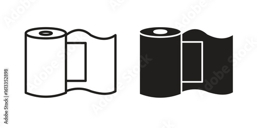 Gauze icon vector in thin line and flat style with editable stroke