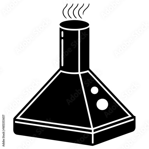 Ventilated Fume Hood for Lab Safety Vector Design
