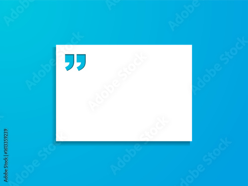 3D bubble testimonial banner, quote, infographic. Social media post template designs for quotes. Empty speech bubbles, quote bubbles and text box. Vector Illustration EPS10.