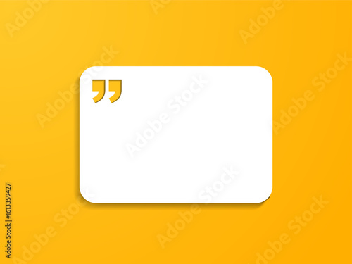 3D bubble testimonial banner, quote, infographic. Social media post template designs for quotes. Empty speech bubbles, quote bubbles and text box. Vector Illustration EPS10.