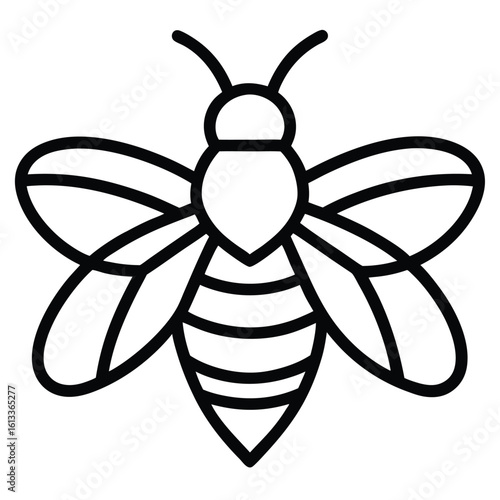 Solid color Wool Carder Bee animal vector design