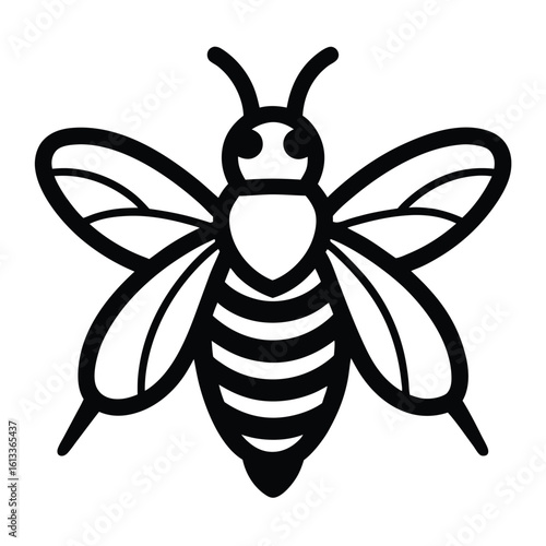 Solid color Wool Carder Bee animal vector design