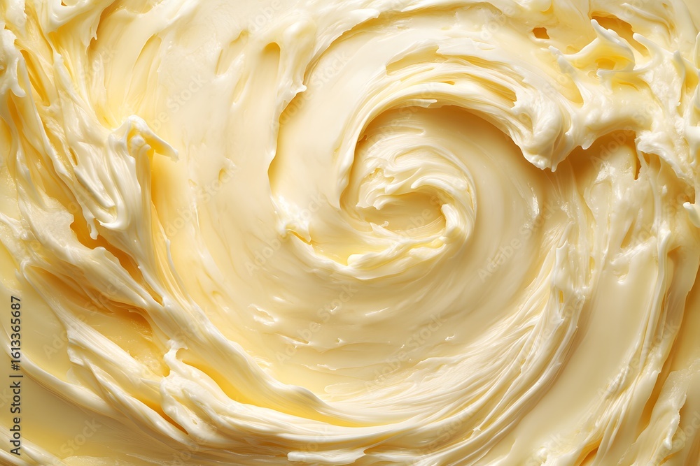 Butter Swirl on Warm Surface Butter Swirl on Warm Surface