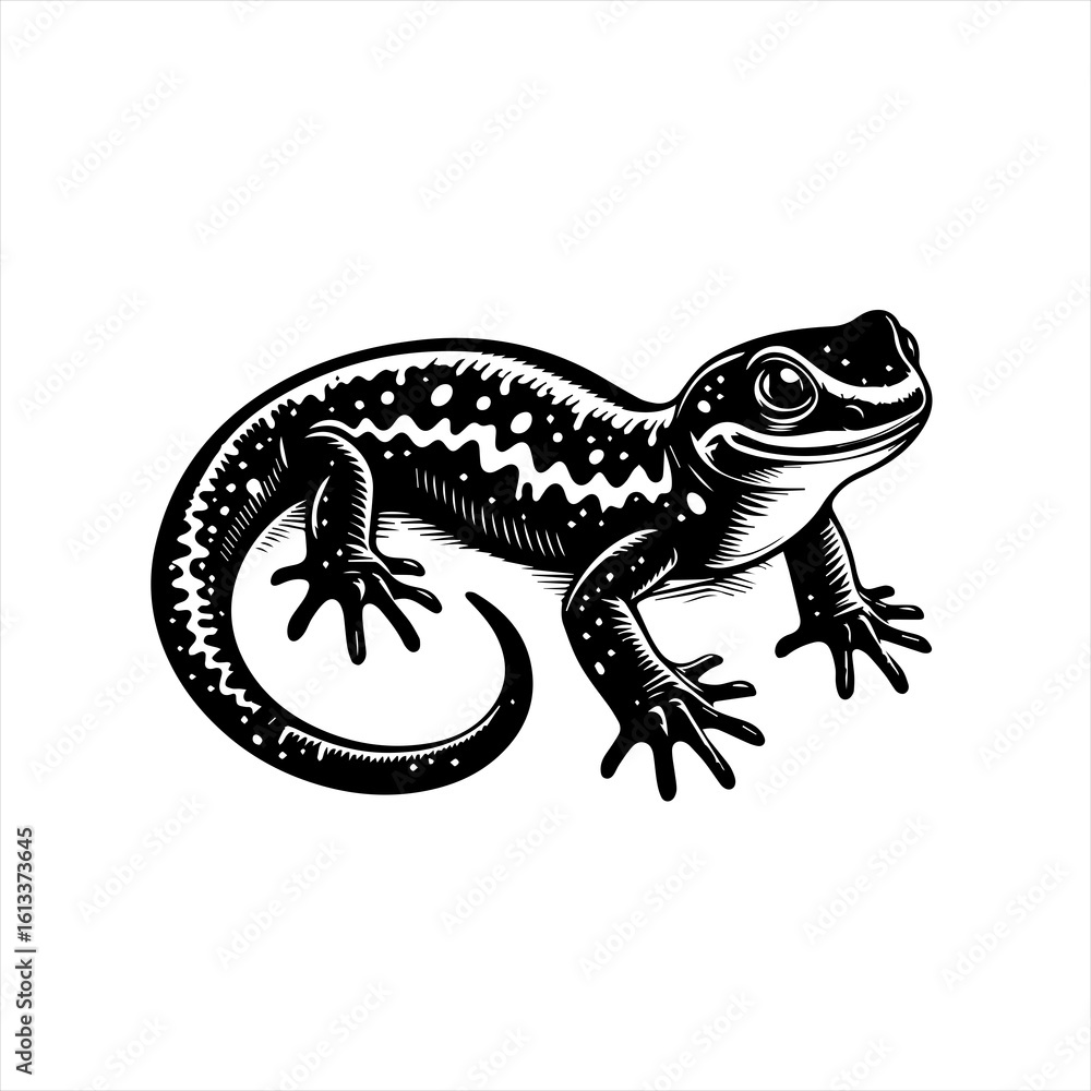 Naklejka premium Lizard illustration