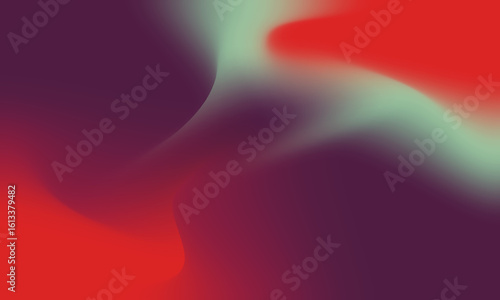 Abstract Gradient Background in Vibrant Red, Purple, and Mint Green
