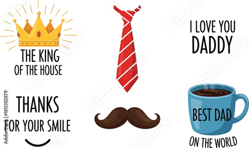 Happy father's day gift ideas for dad king of the house best dad in the world love you daddy