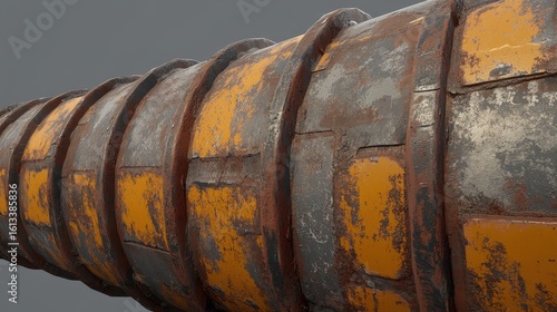 Wallpaper Mural Close-up of Rusty Industrial Drill Bit with Textured Surface Torontodigital.ca