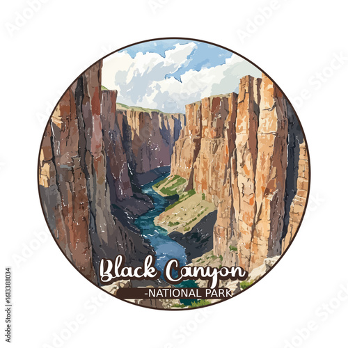 Black Canyon national park clipart	