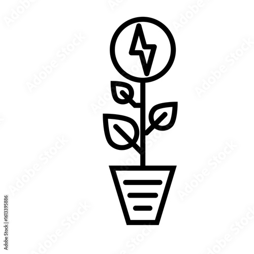 Biomass Power icon design
