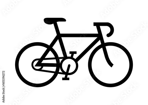 Simple Black Bicycle Icon, Top-Selling Vector Illustration for Cycling Graphics, Websites, and Eco-Friendly Designs
