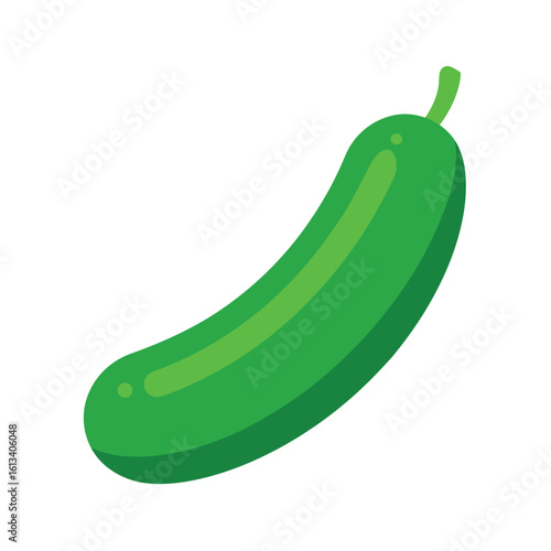 vector illustration of a cucumber