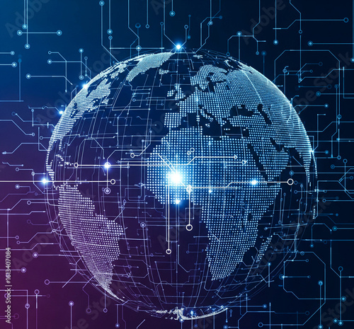 Title
Futuristic digital shield firewall system protecting data on glowing cyber circuit board in high tech cybersecurity concept
