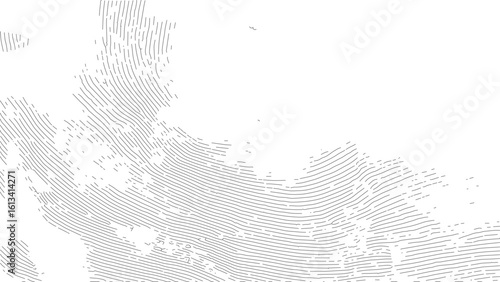 Abstract wavy line background. Thin line like fingerprints texture on white.