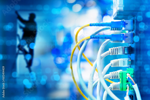 Network cables connected to...