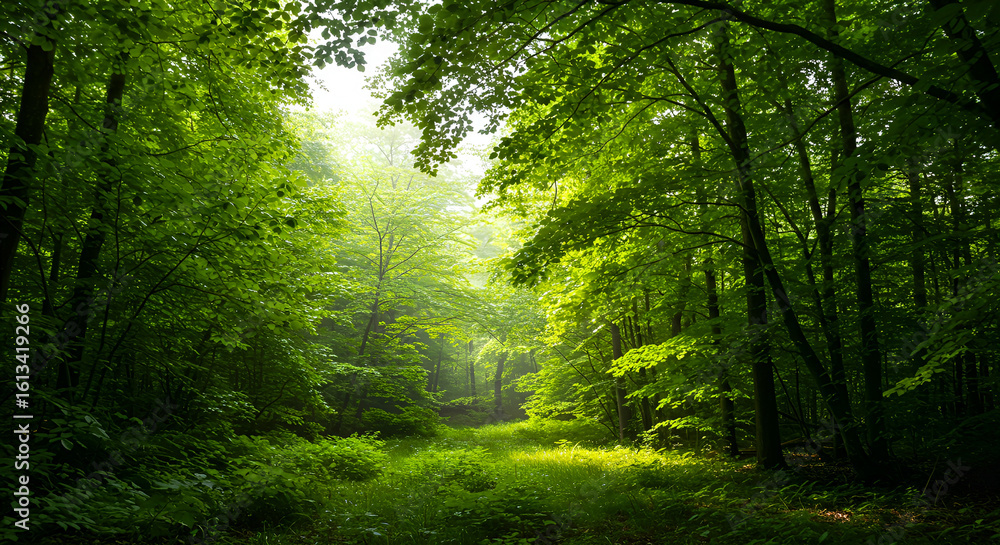 Obraz premium sunlight in the forest