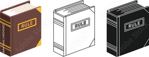 Find the best rule book illustration for your project vector graphics resource