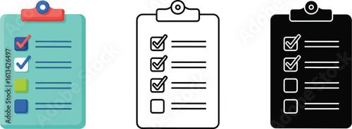 Checklists and task management: vector illustrations for project planning and todo lists