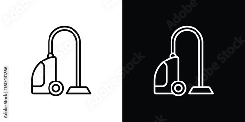 Vacuum cleaner icon collection. Line vector sign, symbol for web and mobile