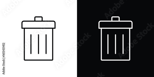 Uninstall icon collection. Line vector sign, symbol for web and mobile