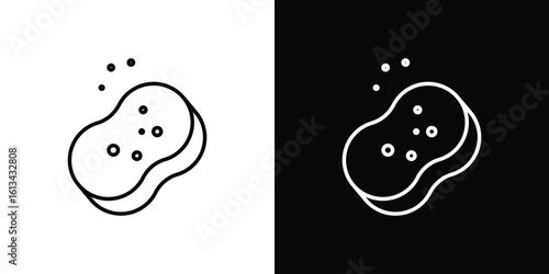 Soap cleaning icon collection. Line vector sign, symbol for web and mobile