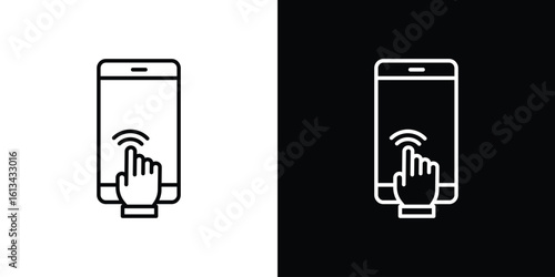 Self service icon collection. Line vector sign, symbol for web and mobile