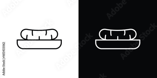 Sea cucumber icon collection. Line vector sign, symbol for web and mobile