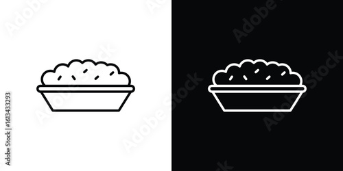 Risotto icon collection. Line vector sign, symbol for web and mobile