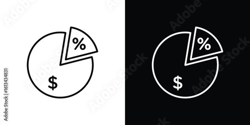 Margin icon collection. Line vector sign, symbol for web and mobile