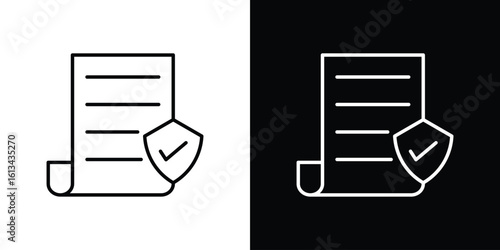License icon collection. Line vector sign, symbol for web and mobile