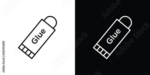 Glue stick icon collection. Line vector sign, symbol for web and mobile