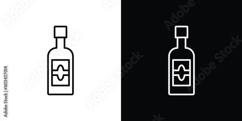 Gin icon collection. Line vector sign, symbol for web and mobile